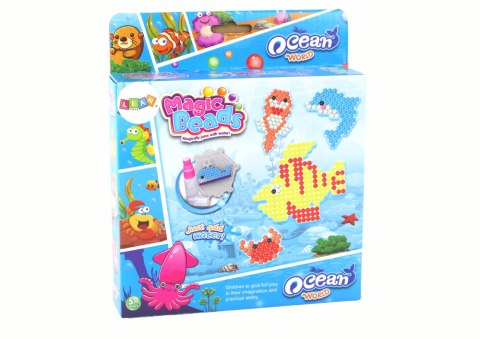 LEAN Toys Zestaw Koralików Wodnych DIY Magiczne Koraliki 8 Kolorów Zwierzęta Morskie LEAN Toys Zestaw Koralików Wodnych DIY Magiczne Koraliki 8 Kolorów Zwierzęta Morskie