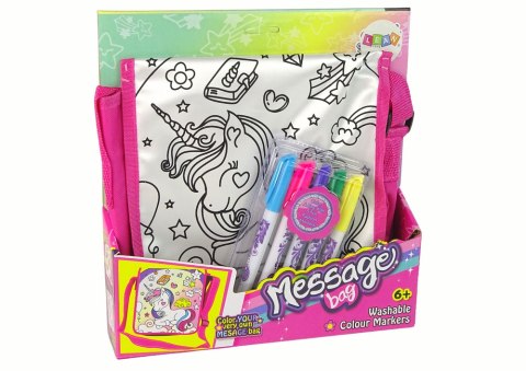 LEAN Toys Zestaw Kreatywny Pokoloruj Torebkę Torebka DIY LEAN Toys Zestaw Kreatywny Pokoloruj Torebkę Torebka DIY