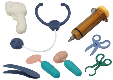 LEAN Toys Zestaw Małego Doktora Stetoskop Światła Niebieski LEAN Toys Zestaw Małego Doktora Stetoskop Światła Niebieski