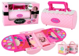 LEAN Toys Zestaw Piękności Do Makijażu W Kuferku Cienie Do Powiek Różowy