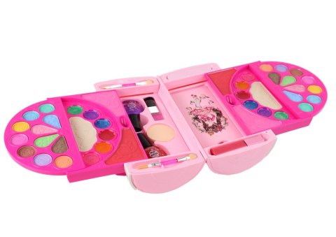 LEAN Toys Zestaw Piękności Do Makijażu W Kuferku Cienie Do Powiek Różowy LEAN Toys Zestaw Piękności Do Makijażu W Kuferku Cienie Do Powiek Różowy
