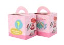 LEAN Toys Zestaw Piękności Do Makijażu W Kuferku Cienie Do Powiek Różowy