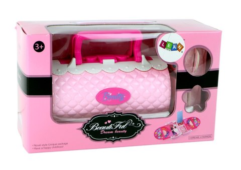LEAN Toys Zestaw Piękności Do Makijażu W Kuferku Cienie Do Powiek Różowy LEAN Toys Zestaw Piękności Do Makijażu W Kuferku Cienie Do Powiek Różowy