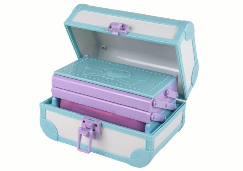 LEAN Toys Zestaw Piękności Kosmetyki Makijaż Robienie Paznokci Niebieski Kuferek LEAN Toys Zestaw Piękności Kosmetyki Makijaż Robienie Paznokci Niebieski Kuferek