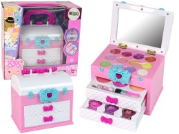 LEAN Toys Zestaw Piękności w Walizce Różowy Biały