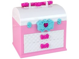 LEAN Toys Zestaw Piękności w Walizce Różowy Biały