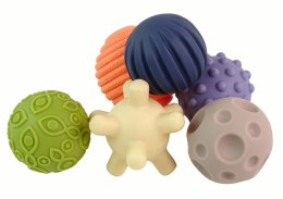 LEAN Toys Zestaw Piłeczek Sensorycznych 6 sztuk Kolorowe