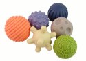 LEAN Toys Zestaw Piłeczek Sensorycznych 6 sztuk Kolorowe
