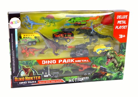 LEAN Toys Zestaw Pojazdów Helikopter Dinozaury 8 Sztuk Kolorowe LEAN Toys Zestaw Pojazdów Helikopter Dinozaury 8 Sztuk Kolorowe