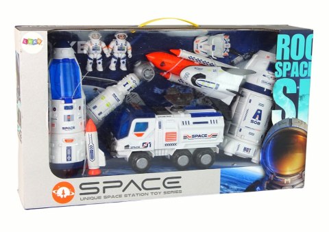 LEAN Toys Zestaw Rakieta Kosmos Statki Space Pojazdy Astronauci LEAN Toys Zestaw Rakieta Kosmos Statki Space Pojazdy Astronauci