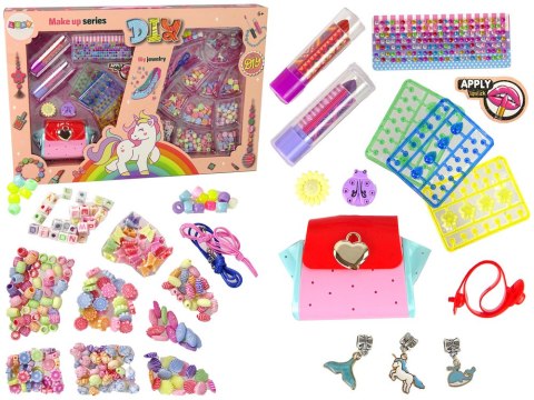 LEAN Toys Zestaw do Makijażu i Biżuterii Kolorowy LEAN Toys Zestaw do Makijażu i Biżuterii Kolorowy