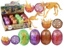 LEAN TOYS Otwierane Jajo Dinozaura Figurka Żółta 4 Kolory 9 cm