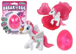 LEAN TOYS Pękające Magiczne Jajko Jednorożec Różowe 6cm