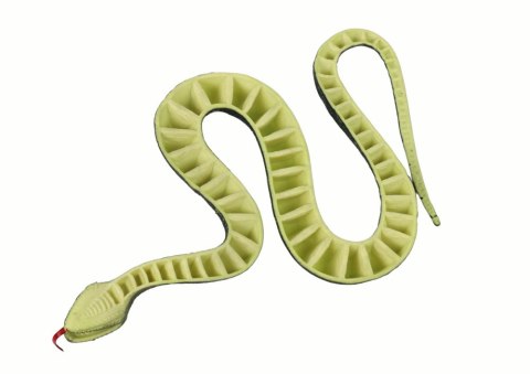 LEAN TOYS Sztuczny Gumowy Wąż Czarny z Białymi Pasami Strukturowy LEAN TOYS Sztuczny Gumowy Wąż Czarny z Białymi Pasami Strukturowy