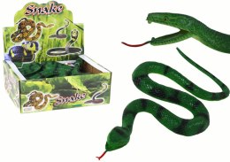 LEAN TOYS Zielony Wąż Gumowy z Czarnymi Łatkami Strukturowy