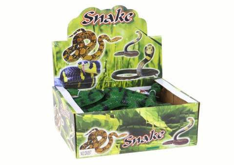LEAN TOYS Zielony Wąż Gumowy z Czarnymi Łatkami Strukturowy LEAN TOYS Zielony Wąż Gumowy z Czarnymi Łatkami Strukturowy