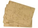 LEAN Toys Drewniane Puzzle Przestrzenne 3D Brontozaur Składanka Edukacyjna 38 Elementów