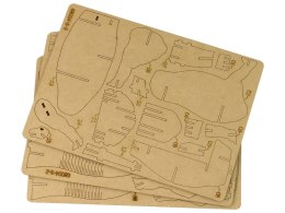 LEAN Toys Drewniane Puzzle Przestrzenne 3D Brontozaur Składanka Edukacyjna 38 Elementów