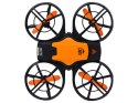 LEAN Toys Dron Zdalnie Sterowany Światła Pokrowiec Pomarańczowy