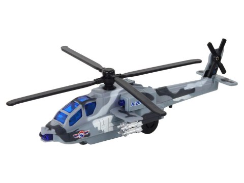 LEAN Toys Helikopter Wojskowy Śmigłowiec Militarny Aluminiowy Mix Dźwięk Światła LEAN Toys Helikopter Wojskowy Śmigłowiec Militarny Aluminiowy Mix Dźwięk Światła