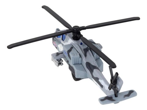 LEAN Toys Helikopter Wojskowy Śmigłowiec Militarny Aluminiowy Mix Dźwięk Światła LEAN Toys Helikopter Wojskowy Śmigłowiec Militarny Aluminiowy Mix Dźwięk Światła
