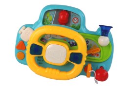 LEAN Toys Interaktywna Kierownica Niebieska Symulator Jazdy Wielofunkcyjna
