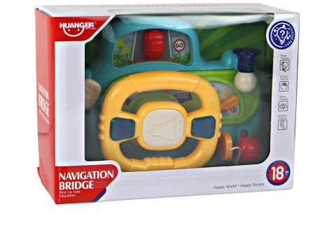 LEAN Toys Interaktywna Kierownica Niebieska Symulator Jazdy Wielofunkcyjna LEAN Toys Interaktywna Kierownica Niebieska Symulator Jazdy Wielofunkcyjna