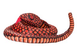 LEAN Toys Maskotka Pluszowa Wąż Czerwony 100 cm