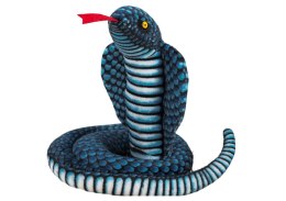 LEAN Toys Maskotka Pluszowa Wąż Kobra Królewska Niebieska 100 cm