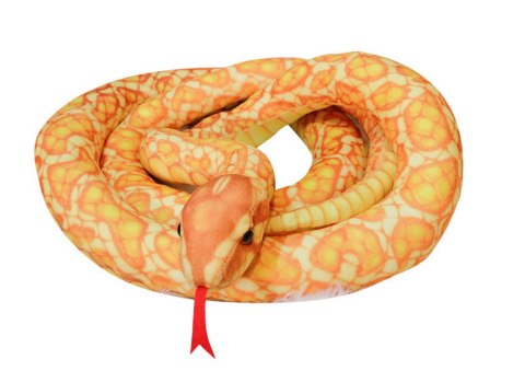 LEAN Toys Maskotka Pluszowa Wąż Złoty 200 cm LEAN Toys Maskotka Pluszowa Wąż Złoty 200 cm