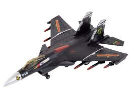 LEAN Toys Model Samolotu Z Napędem Frykcyjnym Szary Czarny lub Żółty