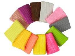 LEAN Toys Modelina 12 Kolorów Pastelowe Żywe Kolory Mix Zestaw
