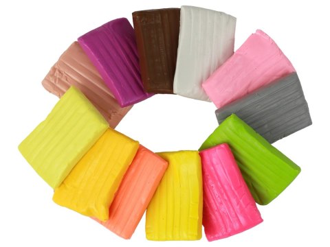 LEAN Toys Modelina 12 Kolorów Pastelowe Żywe Kolory Mix Zestaw LEAN Toys Modelina 12 Kolorów Pastelowe Żywe Kolory Mix Zestaw
