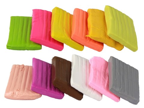 LEAN Toys Modelina 12 Kolorów Pastelowe Żywe Kolory Mix Zestaw LEAN Toys Modelina 12 Kolorów Pastelowe Żywe Kolory Mix Zestaw