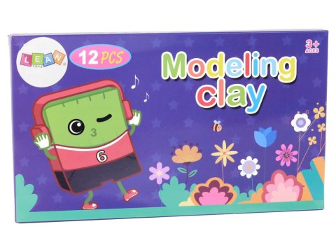LEAN Toys Modelina 12 Kolorów Pastelowe Żywe Kolory Mix Zestaw LEAN Toys Modelina 12 Kolorów Pastelowe Żywe Kolory Mix Zestaw