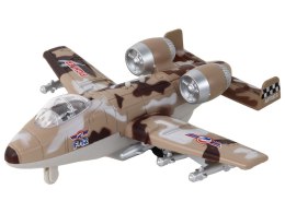 LEAN Toys Myśliwiec Z Napędem Samolot Moro Wojskowy Odrzutowiec