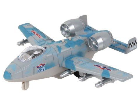 LEAN Toys Myśliwiec Z Napędem Samolot Moro Wojskowy Odrzutowiec LEAN Toys Myśliwiec Z Napędem Samolot Moro Wojskowy Odrzutowiec