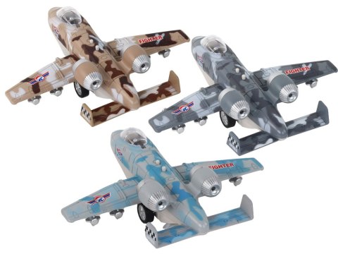 LEAN Toys Myśliwiec Z Napędem Samolot Moro Wojskowy Odrzutowiec LEAN Toys Myśliwiec Z Napędem Samolot Moro Wojskowy Odrzutowiec