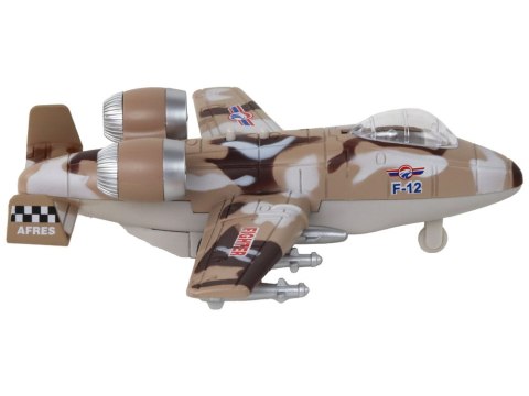 LEAN Toys Myśliwiec Z Napędem Samolot Moro Wojskowy Odrzutowiec LEAN Toys Myśliwiec Z Napędem Samolot Moro Wojskowy Odrzutowiec
