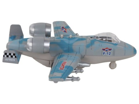 LEAN Toys Myśliwiec Z Napędem Samolot Moro Wojskowy Odrzutowiec LEAN Toys Myśliwiec Z Napędem Samolot Moro Wojskowy Odrzutowiec
