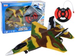 LEAN Toys Myśliwiec Zdalnie Sterowany RC Samolot Wojskowy Moro