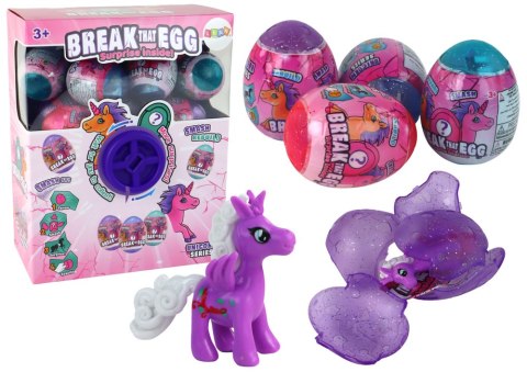LEAN Toys Pękające Jajo Brokatowe Jednorożec Losowanie Kolorowe Skorupa 12 ele. LEAN Toys Pękające Jajo Brokatowe Jednorożec Losowanie Kolorowe Skorupa 12 ele.