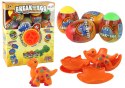 LEAN Toys Pękające Jajo Dinozaurów Losowanie Kolorowe Skorupa 12 ele.