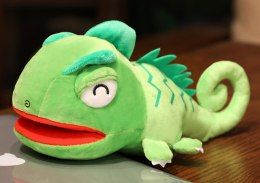 LEAN Toys Pluszowa Maskotka Smok Zielony Pacynka 30 cm