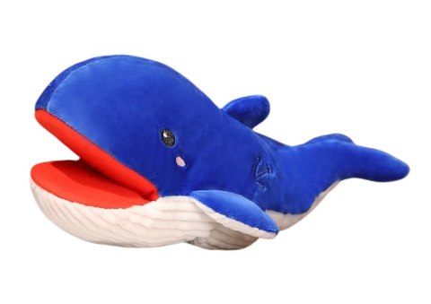 LEAN Toys Pluszowa Maskotka Wieloryb Niebieski Pacynka 30 cm LEAN Toys Pluszowa Maskotka Wieloryb Niebieski Pacynka 30 cm