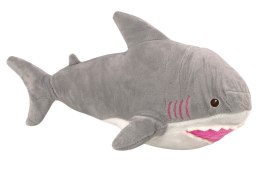 LEAN Toys Pluszowy Rekin Maskotka Przytulanka 40cm Szary