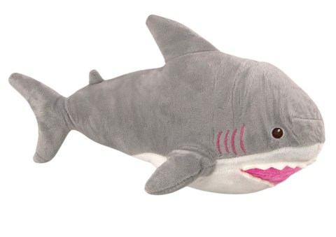 LEAN Toys Pluszowy Rekin Maskotka Przytulanka 40cm Szary LEAN Toys Pluszowy Rekin Maskotka Przytulanka 40cm Szary