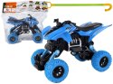 LEAN Toys Pojazd Terenowy Pchacz Quad XC Gumowe Koła Niebieski