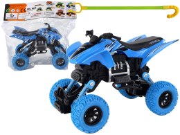 LEAN Toys Pojazd Terenowy Pchacz Quad XC Gumowe Koła Niebieski