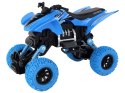 LEAN Toys Pojazd Terenowy Pchacz Quad XC Gumowe Koła Niebieski